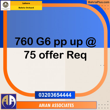 Residential Plot for Sale in Bahria Orchard, Lahore - (BP-245454)