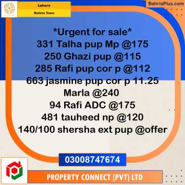 Residential Plot for Sale in Bahria Town, Lahore - (BP-245497)
