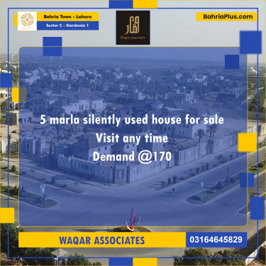 5 Marla Residential House for Sale in Sector C - Gardenia 1 -  Bahria Town, Lahore - (BP-245613)