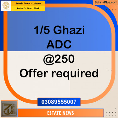 Residential Plot for Sale in Sector F - Ghazi Block -  Bahria Town, Lahore - (BP-245620)