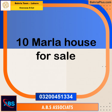 10 Marla Residential House for Sale in Overseas B Ext -  Bahria Town, Lahore - (BP-245865)