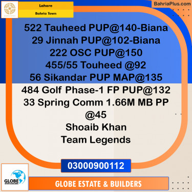 10 Marla Residential Plot for Sale in Bahria Town, Lahore - (BP-245898)