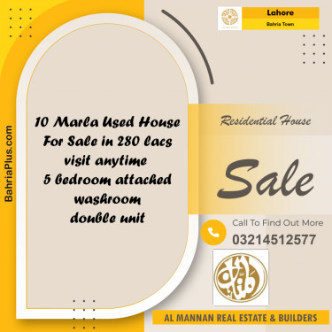 Residential House for Sale in Bahria Town, Lahore - (BP-246033)
