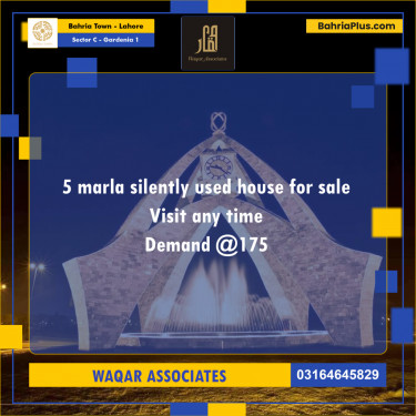5 Marla Residential House for Sale in Sector C - Gardenia 1 -  Bahria Town, Lahore - (BP-246094)