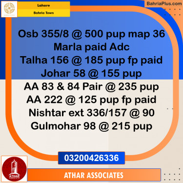 10 Marla Residential Plot for Sale in Bahria Town, Lahore - (BP-246172)