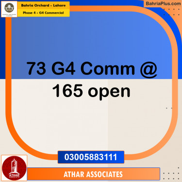 5 Marla Commercial Plot for Sale in Phase 4 - G4 Commercial -  Bahria Orchard, Lahore - (BP-246175)
