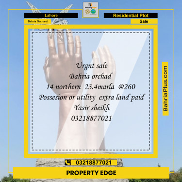 Residential Plot for Sale in Bahria Orchard, Lahore - (BP-246330)