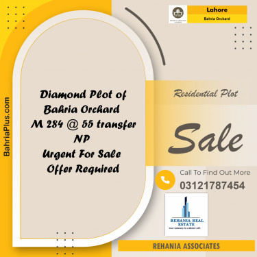 Residential Plot for Sale in Bahria Orchard, Lahore - (BP-246436)
