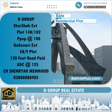 Residential Plot for Sale in Bahria Town, Lahore - (BP-246476)