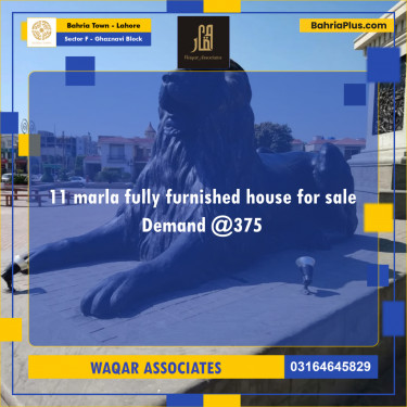 11 Marla Residential House for Sale in Sector F - Ghaznavi Block -  Bahria Town, Lahore - (BP-246619)