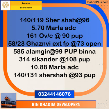 Residential Plot for Sale in Bahria Town, Lahore - (BP-246687)