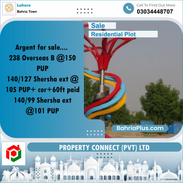 Residential Plot for Sale in Bahria Town, Lahore - (BP-246779)