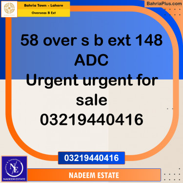 Residential Plot for Sale in Overseas B Ext -  Bahria Town, Lahore - (BP-246851)