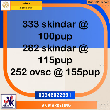 10 Marla Residential Plot for Sale in Bahria Town, Lahore - (BP-246945)