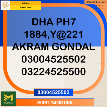 Residential Plot for Sale in Bahria Town, Lahore - (BP-247032)