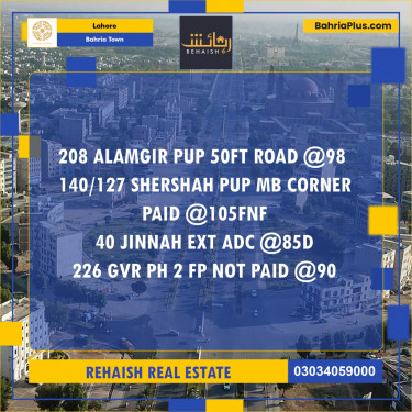 Residential Plot for Sale in Bahria Town, Lahore - (BP-247041)