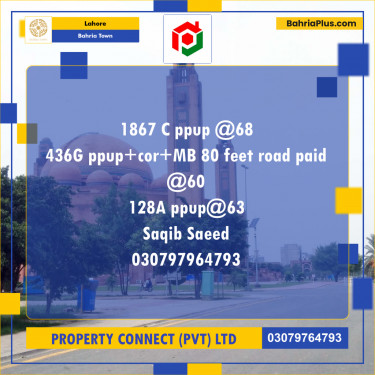 Residential Plot for Sale in Bahria Town, Lahore - (BP-247266)