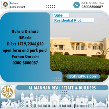 Residential Plot for Sale in Bahria Orchard, Lahore - (BP-247358)