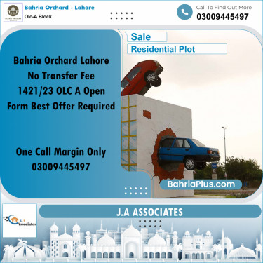 5 Marla Residential Plot for Sale in OLC-A Block -  Bahria Orchard, Lahore - (BP-247450)