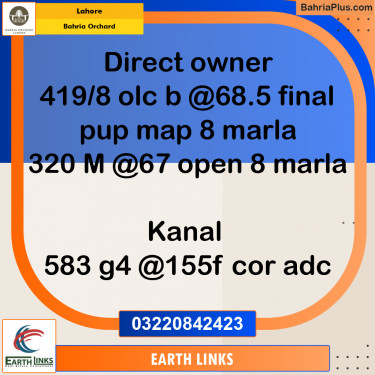 Residential Plot for Sale in Bahria Orchard, Lahore - (BP-247528)