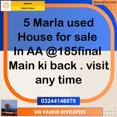 Residential House for Sale in Bahria Town, Lahore - (BP-247659)