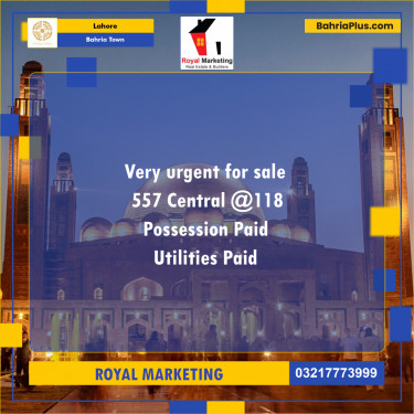 Residential Plot for Sale in Bahria Town, Lahore - (BP-247714)