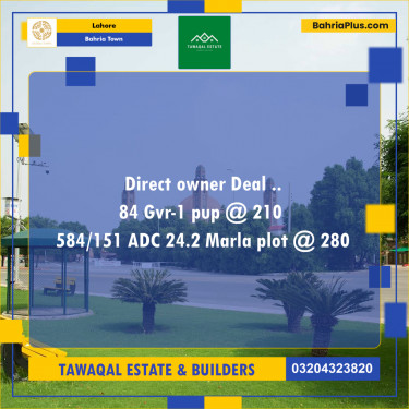 1 Kanal Residential Plot for Sale in Bahria Town, Lahore - (BP-247730)