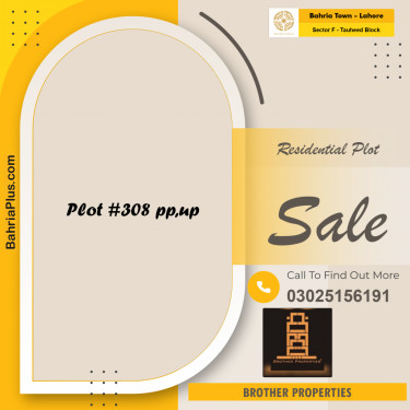 10 Marla Residential Plot for Sale in Sector F - Tauheed Block -  Bahria Town, Lahore - (BP-247742)