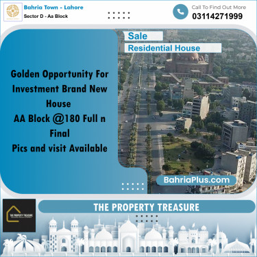 5 Marla Residential House for Sale in Sector D - AA Block -  Bahria Town, Lahore - (BP-248126)