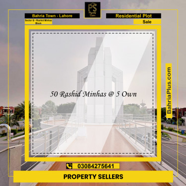 10 Marla Residential Plot for Sale in Sector G - Rashid Minhas Block -  Bahria Town, Lahore - (BP-248143)