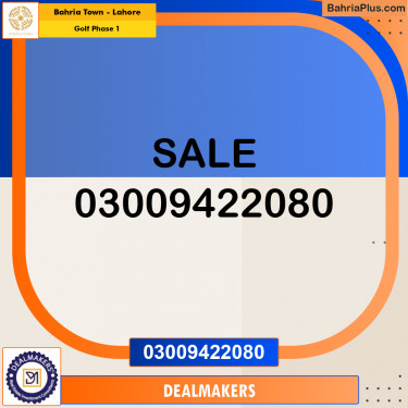 1 Kanal Residential Plot for Sale in Golf Phase 1 -  Bahria Town, Lahore - (BP-248263)