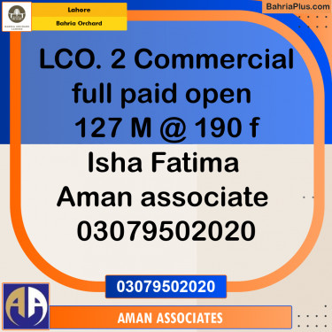 Residential Plot for Sale in Bahria Orchard, Lahore - (BP-248400)