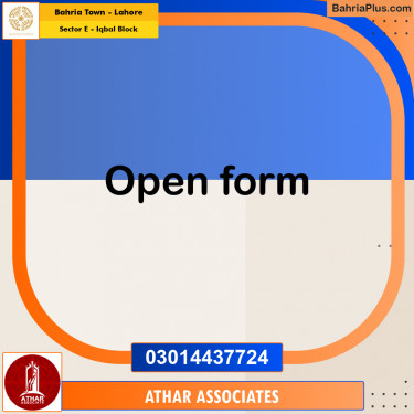 10 Marla Residential Plot for Sale in Sector E - Iqbal Block -  Bahria Town, Lahore - (BP-248420)