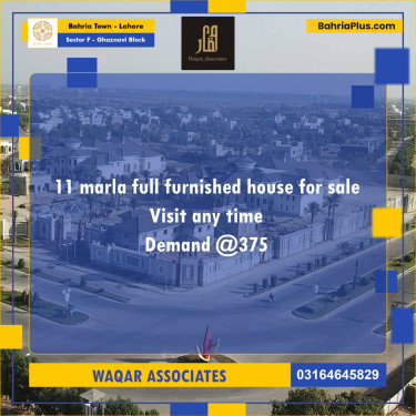 11 Marla Residential House for Sale in Sector F - Ghaznavi Block -  Bahria Town, Lahore - (BP-248434)
