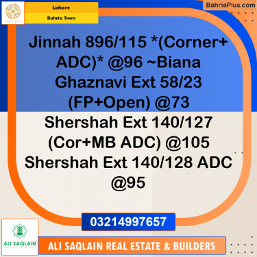 Residential Plot for Sale in Bahria Town, Lahore - (BP-248471)