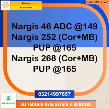 Residential Plot for Sale in Bahria Town, Lahore - (BP-248472)