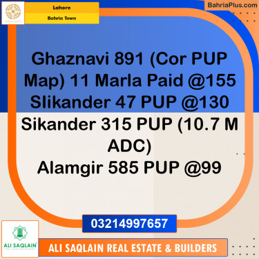 Residential Plot for Sale in Bahria Town, Lahore - (BP-248473)