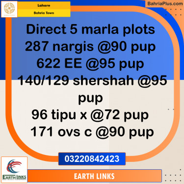 Residential Plot for Sale in Bahria Town, Lahore - (BP-248564)