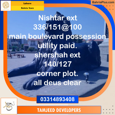 Residential Plot for Sale in Bahria Town, Lahore - (BP-248566)