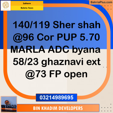 Residential Plot for Sale in Bahria Town, Lahore - (BP-248705)