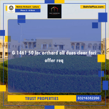 Residential Plot for Sale in Phase 2 - G Block -  Bahria Orchard, Lahore - (BP-248914)