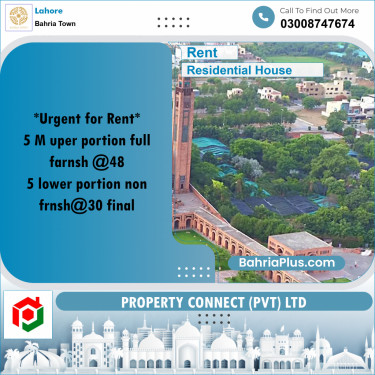 Residential House for Rent in Bahria Town, Lahore - (BP-249062)