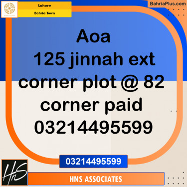 Residential Plot for Sale in Bahria Town, Lahore - (BP-249265)