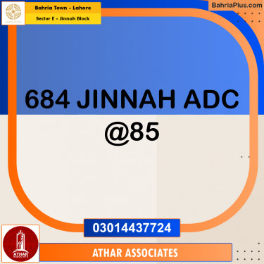 5 Marla Residential Plot for Sale in Sector E - Jinnah Block -  Bahria Town, Lahore - (BP-249407)