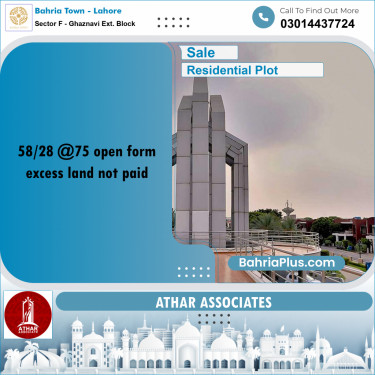 5 Marla Residential Plot for Sale in Sector F - Ghaznavi Ext. Block -  Bahria Town, Lahore - (BP-249429)
