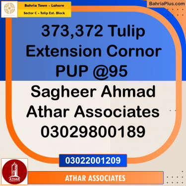 5 Marla Residential Plot for Sale in Sector C - Tulip Ext. Block -  Bahria Town, Lahore - (BP-249580)