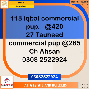 5 Marla Residential Plot for Sale in Bahria Town, Lahore - (BP-249593)