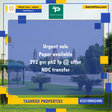 10 Marla Residential Plot for Sale in Golf Phase 2 -  Bahria Town, Lahore - (BP-249631)