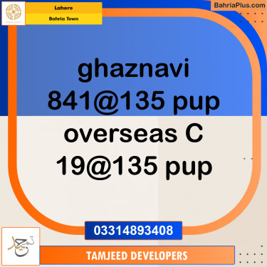 Residential Plot for Sale in Bahria Town, Lahore - (BP-249658)