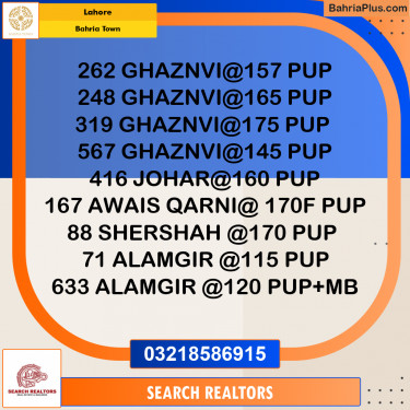 Residential Plot for Sale in Bahria Town, Lahore - (BP-249723)